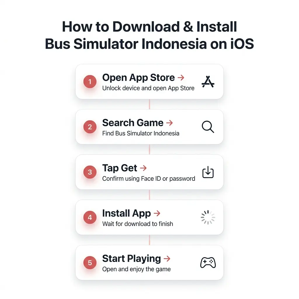 How to download and Install bus simulator Indonesia on iOS