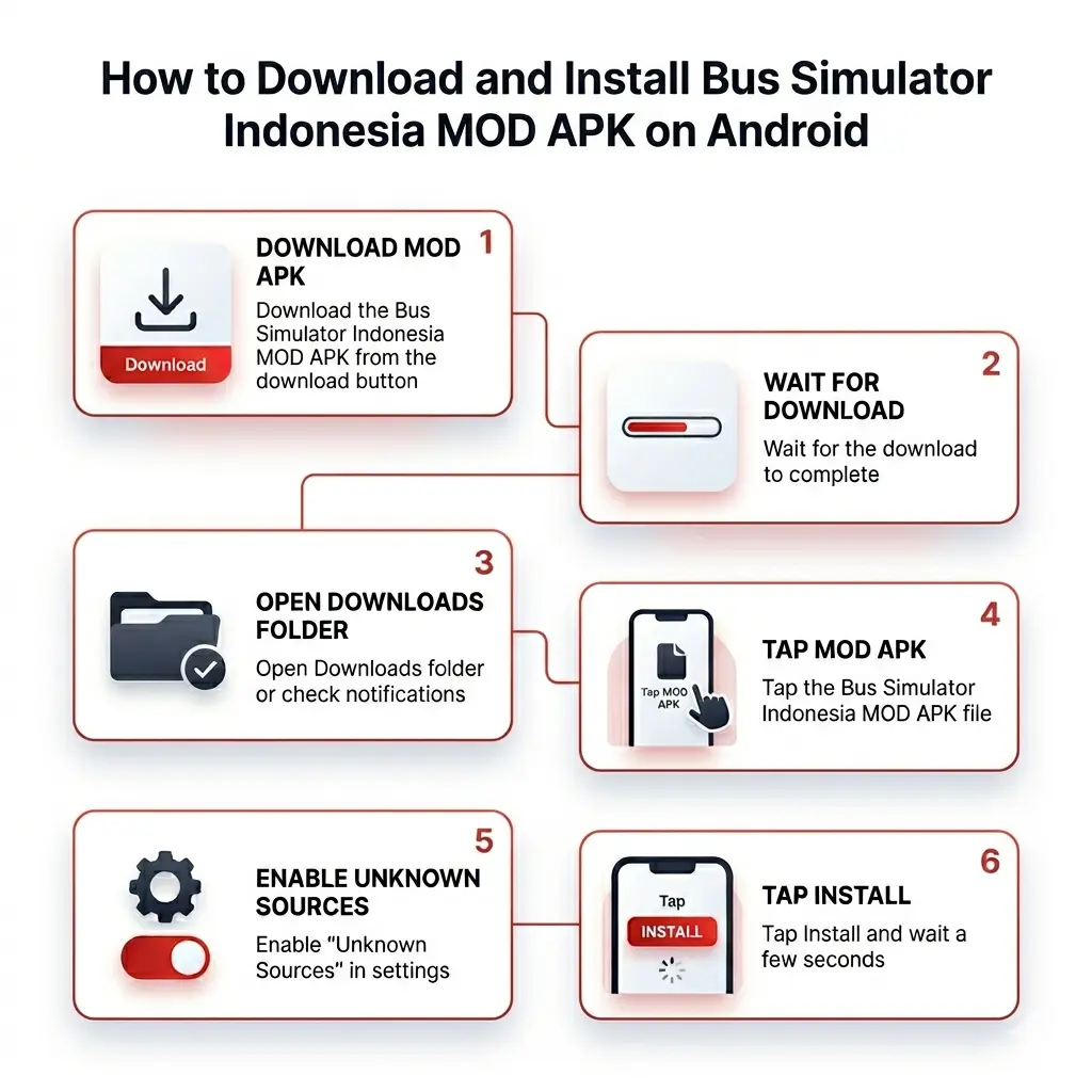 How to download bus simulator indonesia mod apk