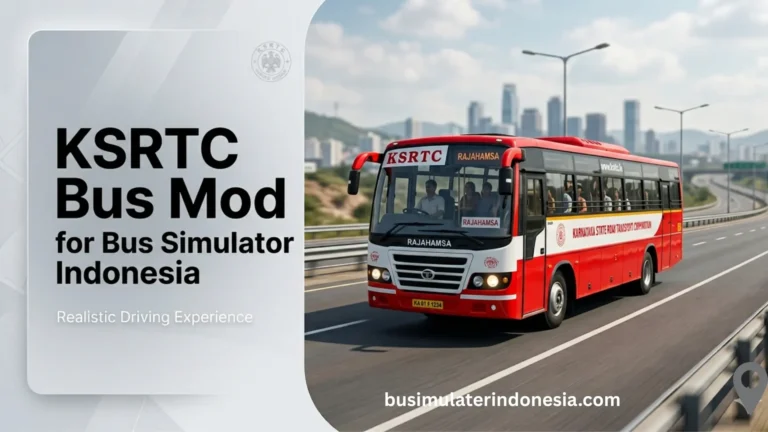 KSRTC bus mod for Bus Simulator Indonesia