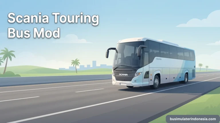 scania touring bus mod for bus simulator indonesia