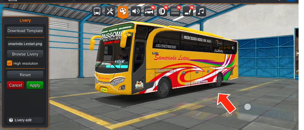 Bus simulator indonesia liveries